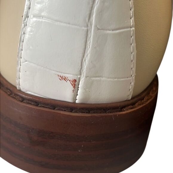 Fanco Sarto Carolyn Ivory and White Tassel Loafers Size 8.5 NWOB - Picture 10 of 11